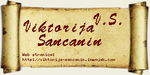 Viktorija Sančanin vizit kartica